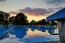Sonnenuntergang in der Badi